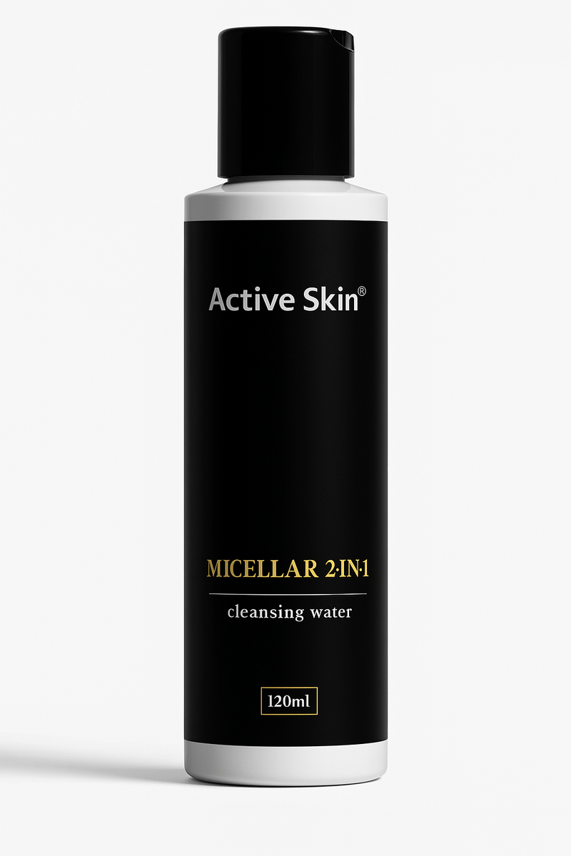 Active Skin Micellar 2 in 1 Cleansing Water - 120ml - Active Skin