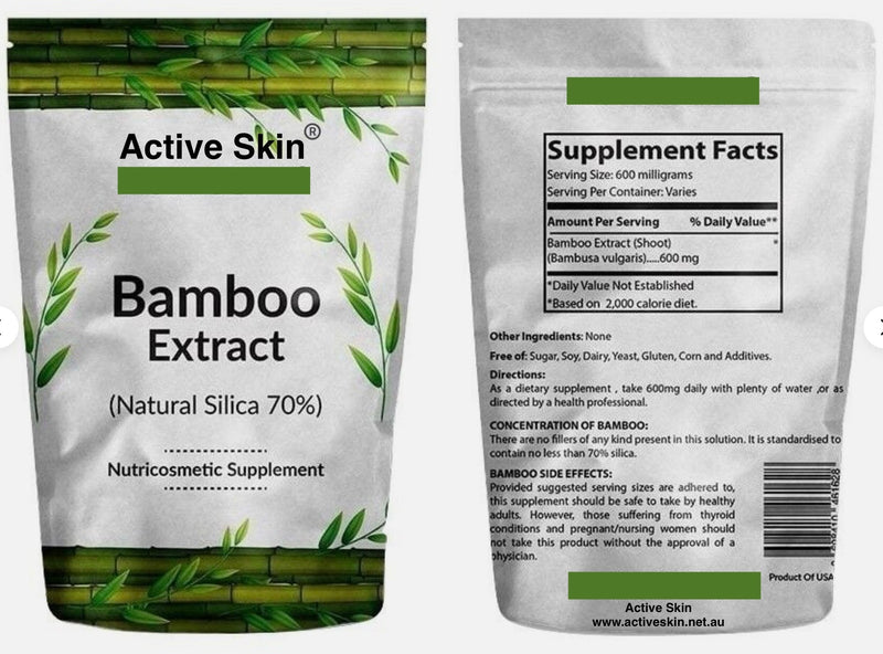 Bamboo Extract Powder | natural silica 70% | Active Skin - Active Skin