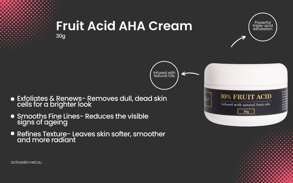 Active Skin 10% Fruit Acid Infusion with natural fruit oils -30ml