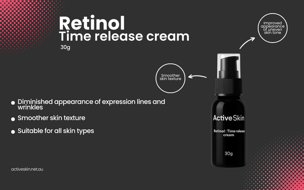 Retinol Time Release Cream - 30g - Active Skin