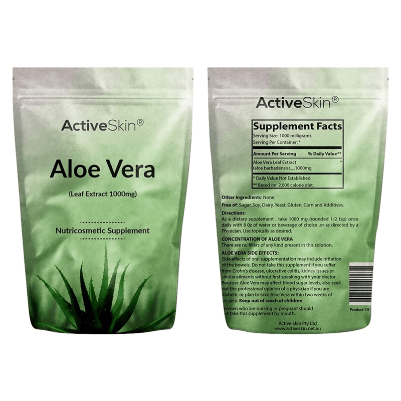 Aloe Vera - pure leaf extract powder - 250g | Active Skin - Active Skin
