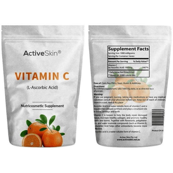 Vitamin C- L Ascorbic Powder - 150g | Active Skin - Active Skin